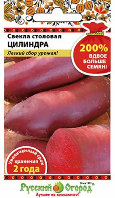 Свекла столовая Цилиндра, 5 г