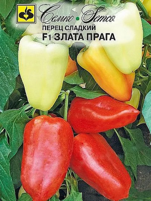 Перец сладкий Злата Прага F1, 10 шт семян