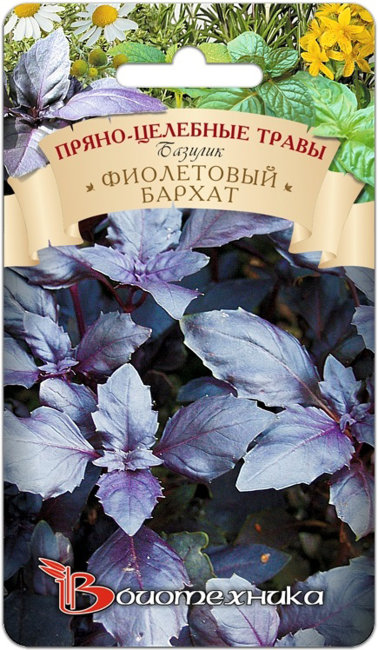 Базилик фиолетовый Бархат, 0.3 г