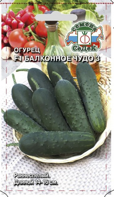 Огурец Балконное Чудо 3 F1, 0.2 г