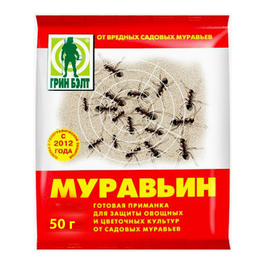 Средство против муравьев Муравьин (Грин Бэлт), 50 г